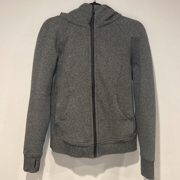 Lululemon Scuba Full-Zip size 6 speckled Heather grey - Picture 3 of 5